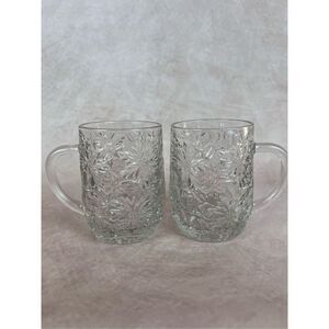Vintage Princess House Crystal Mugs